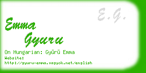 emma gyuru business card