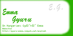 emma gyuru business card